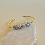 Guillochè | Gold Plated Bangle