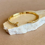 Crystal Chyodo 03 | Gold Plated Bangle