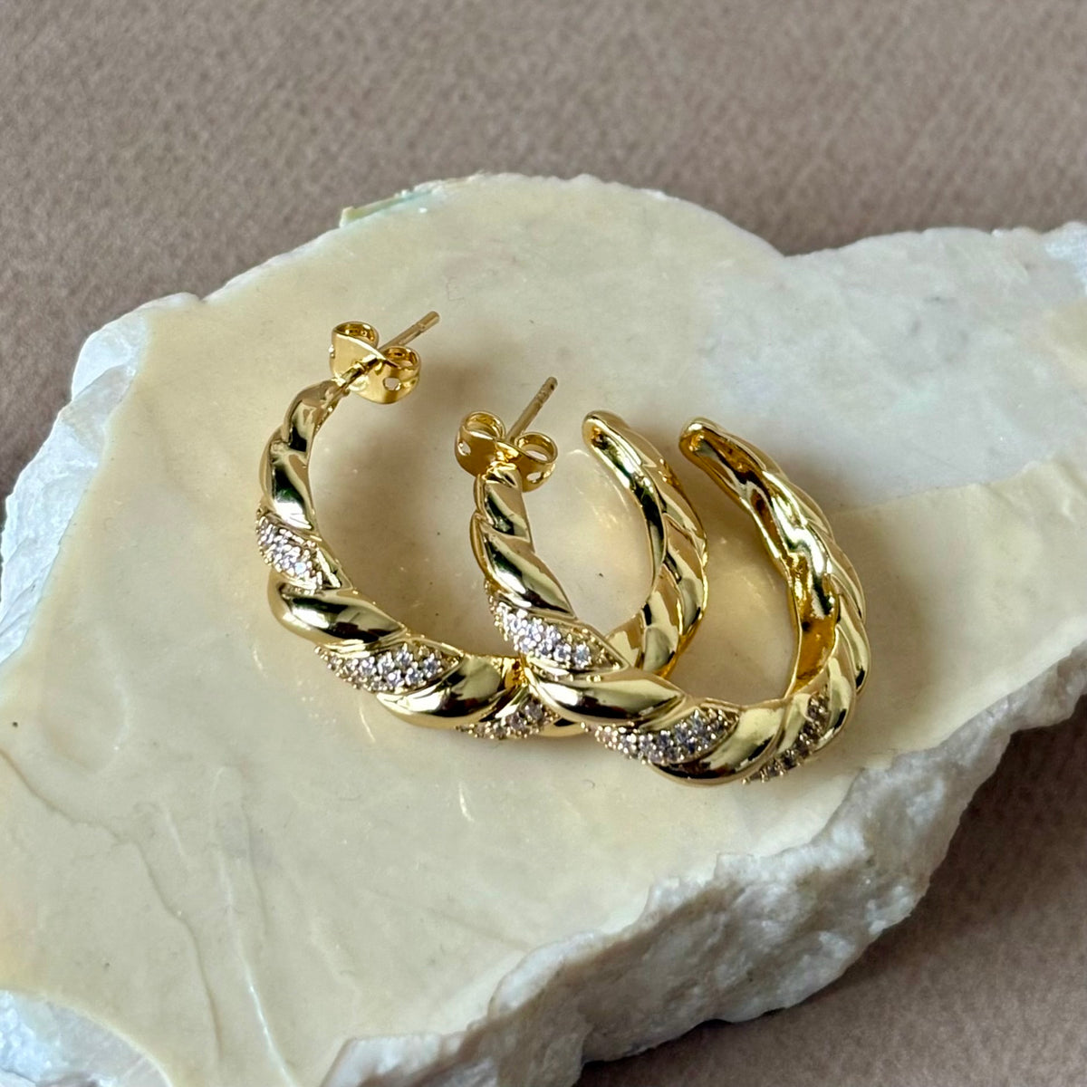 Reona | Gold Plated Earrings