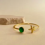 Aquariel | Gold Plated Bangle