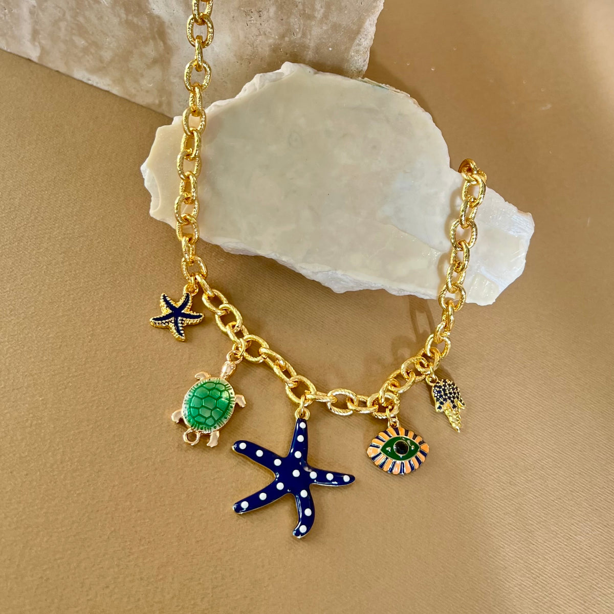 Shore-Line Muse | Gold Plated Necklace