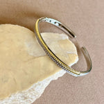 Dualara | Two-Tone Gold Plated Bangle