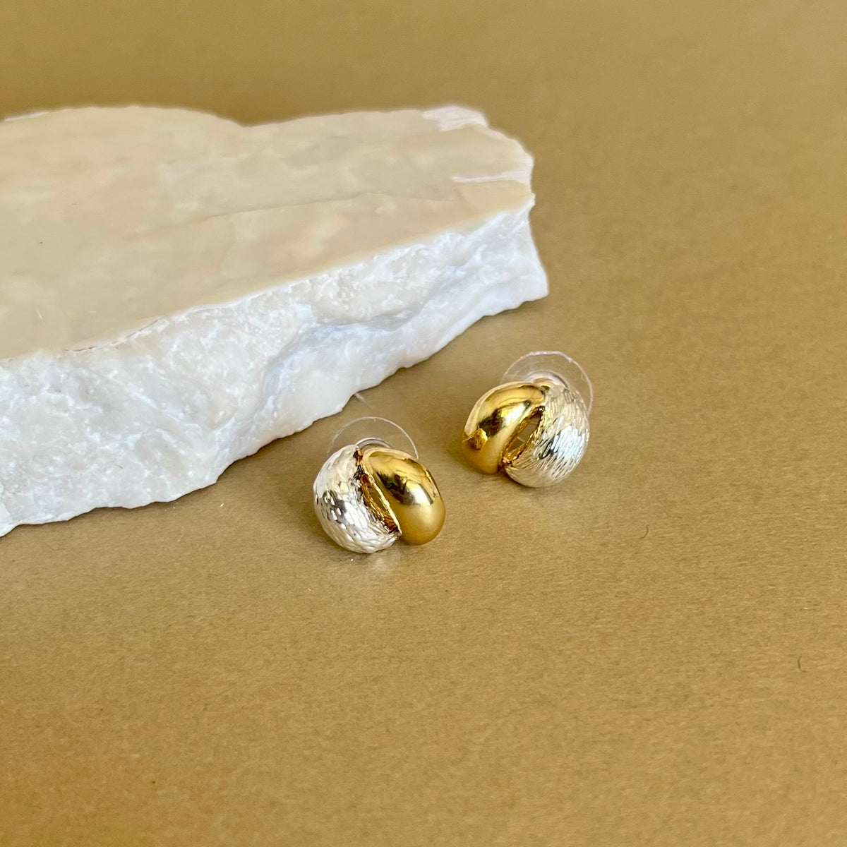 Cluster | Gold Plated Earrings