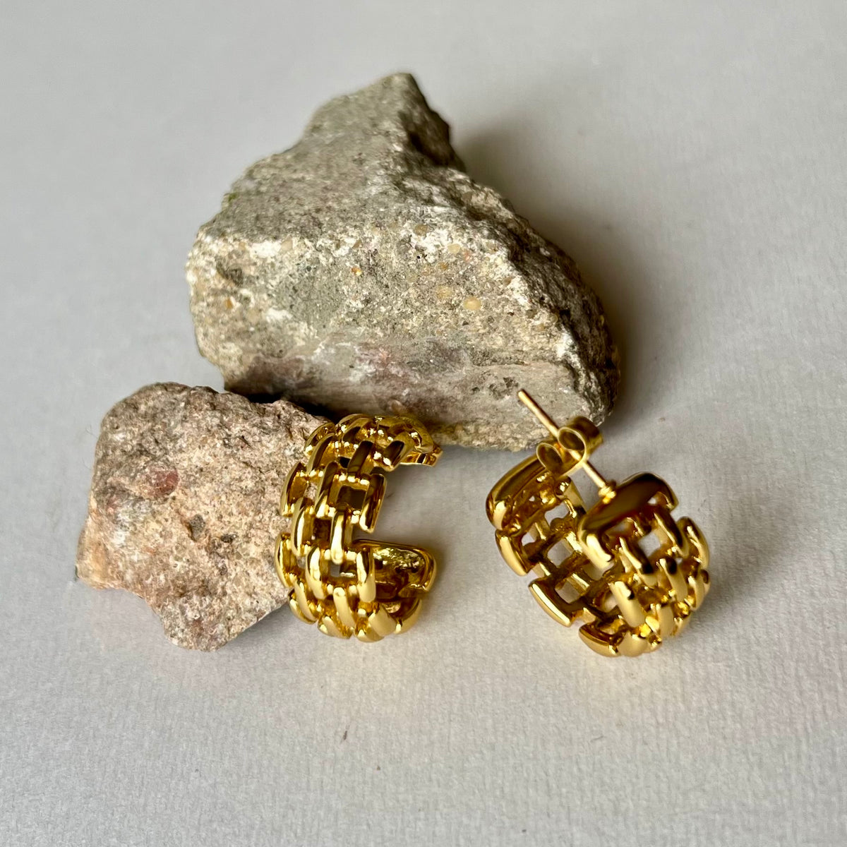 Pilar | Gold Plated Earrings