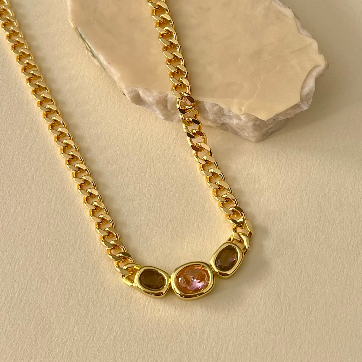 Glacira | Gold Plated Necklace