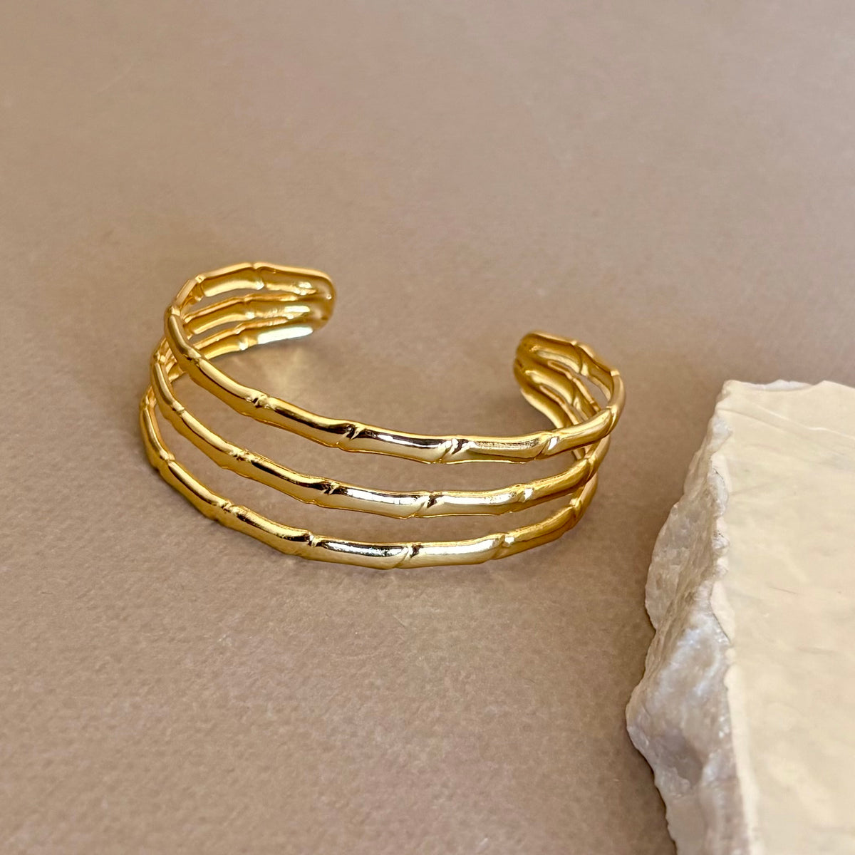 Corvina | Gold Plated Bangle
