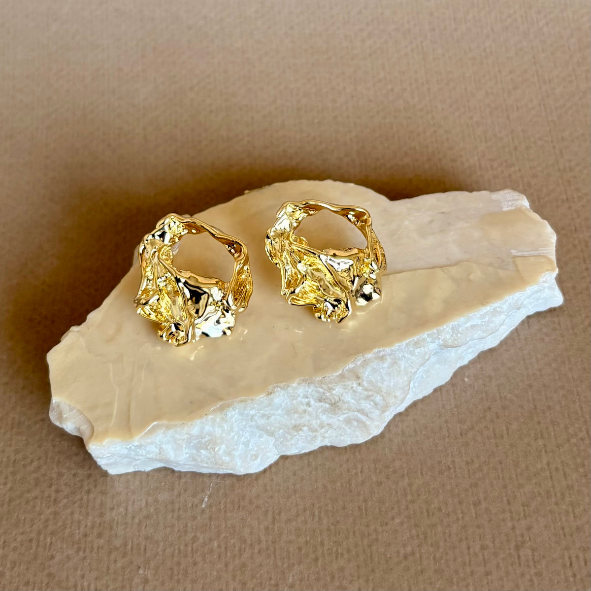 Ravona | Gold Plated Earrings