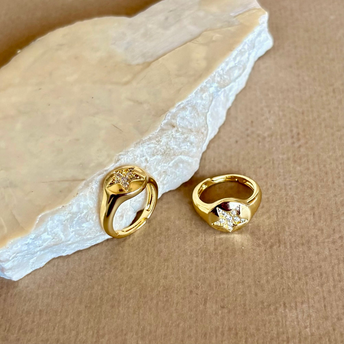 Clayth 02 | Gold Plated Ring