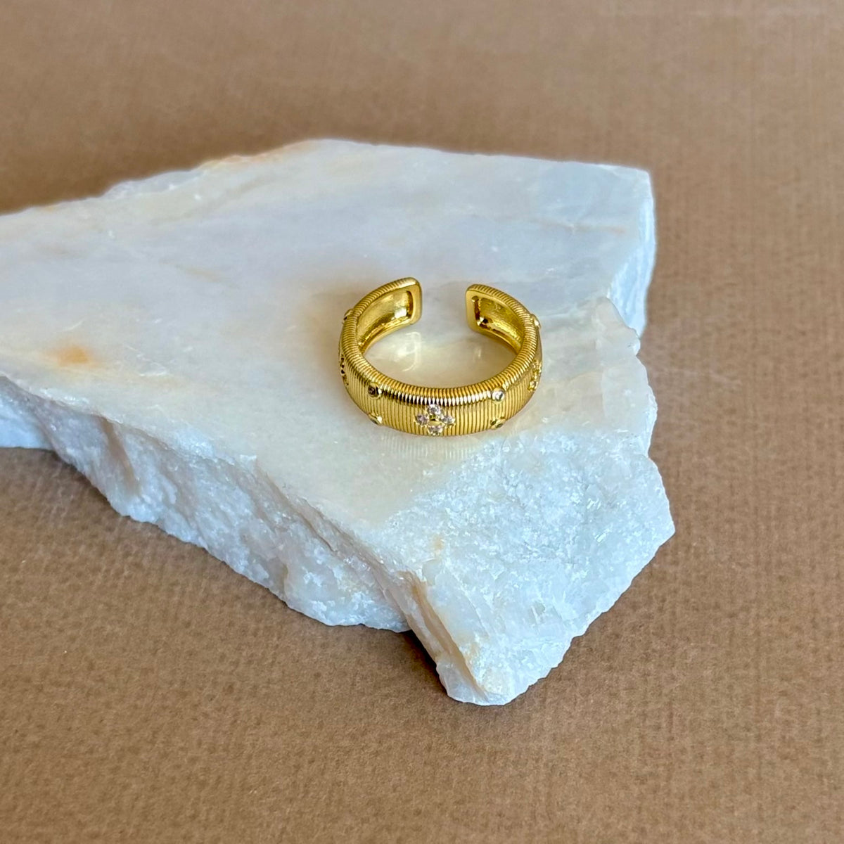 Eltavio 02 | Gold Plated Ring