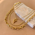 Avenor | Triple Layers Gold Plated Necklace
