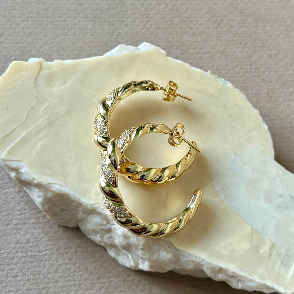 Reona | Gold Plated Earrings