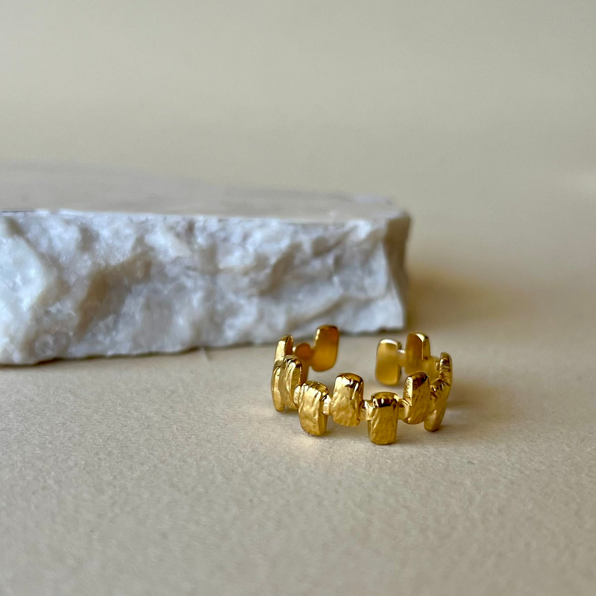 Piano | Gold Plated Ring