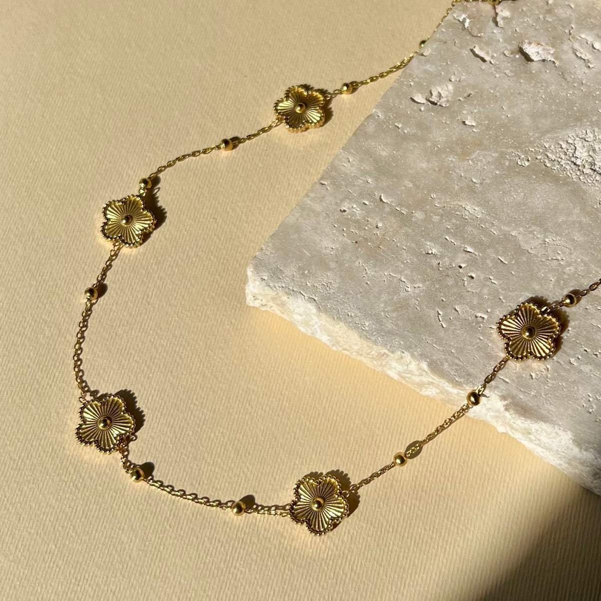 Gold Cleef 03 | Gold Plated Necklace