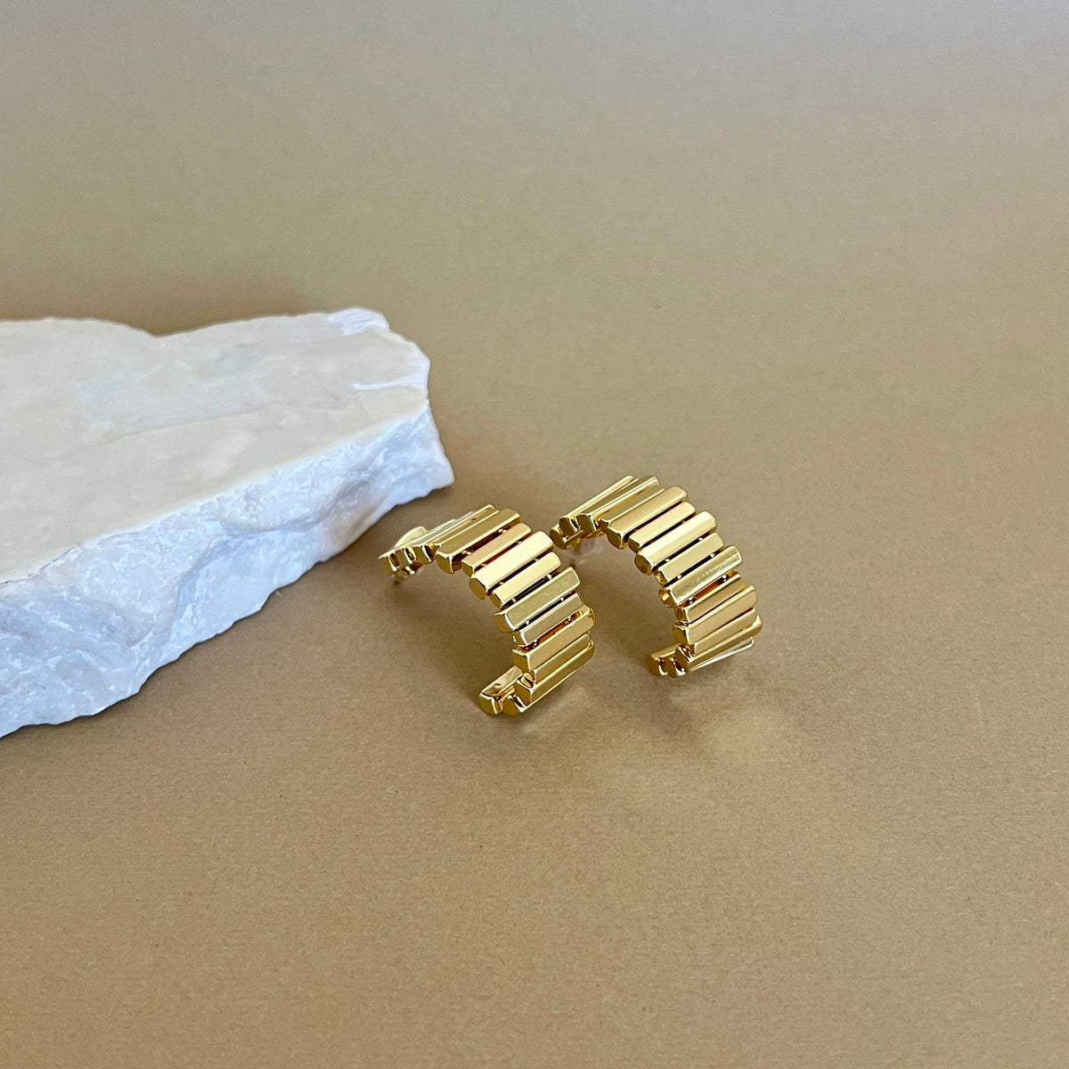 Orlina | Gold Plated Earrings