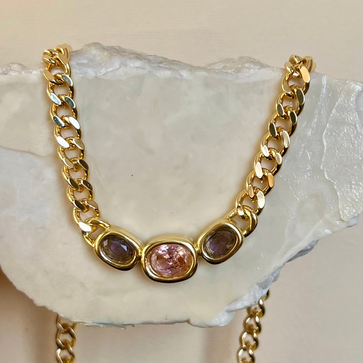 Glacira | Gold Plated Necklace