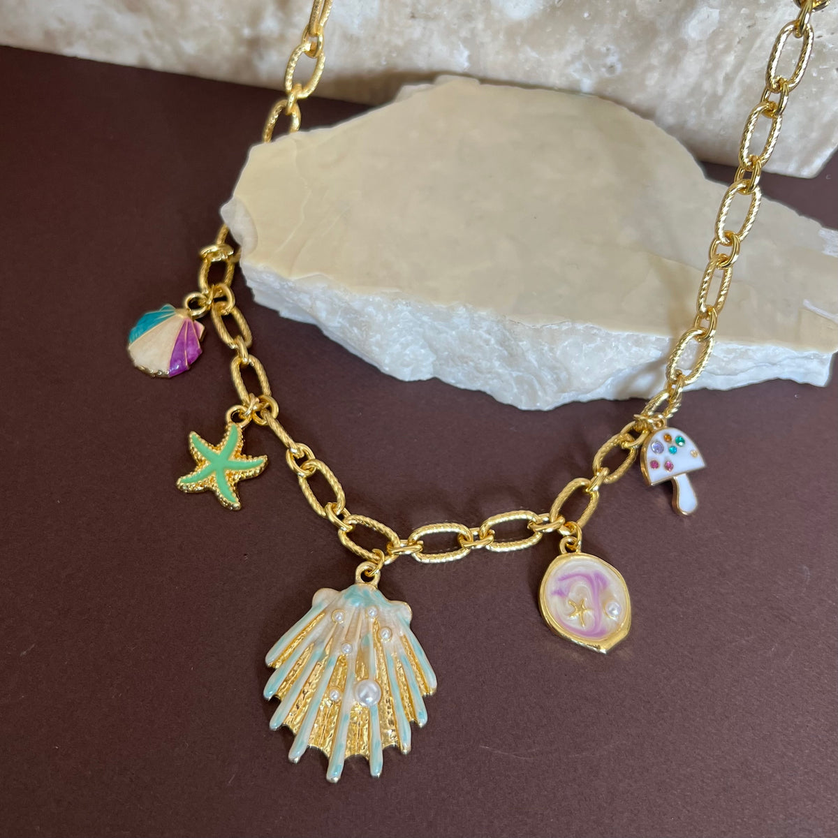 Pearl Horizon 02 | Gold Plated Necklace