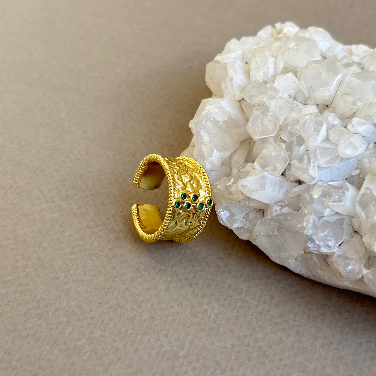 Verde | Gold Plated Ring