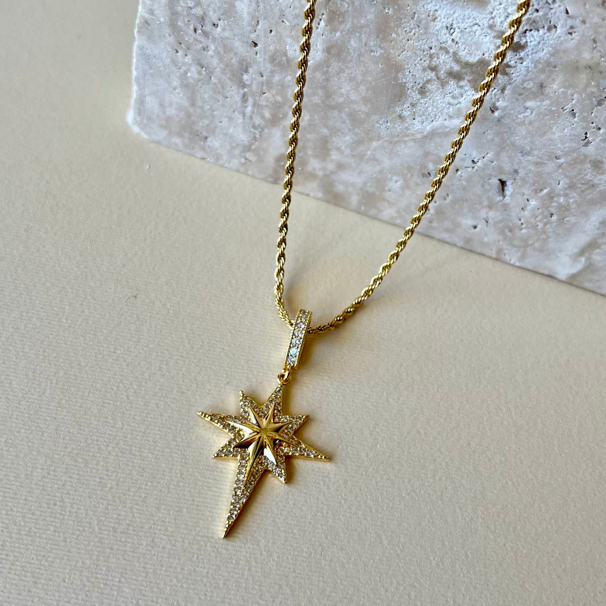 Cassandra rope chain | Gold Plated Necklace