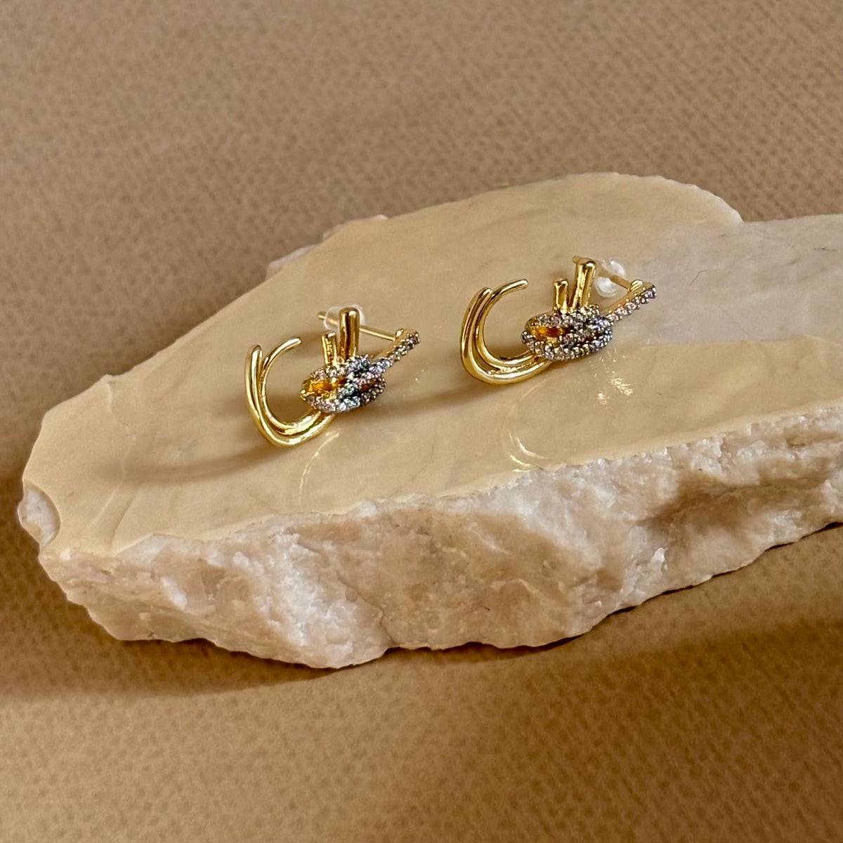 Oryxen | Gold Plated Earrings