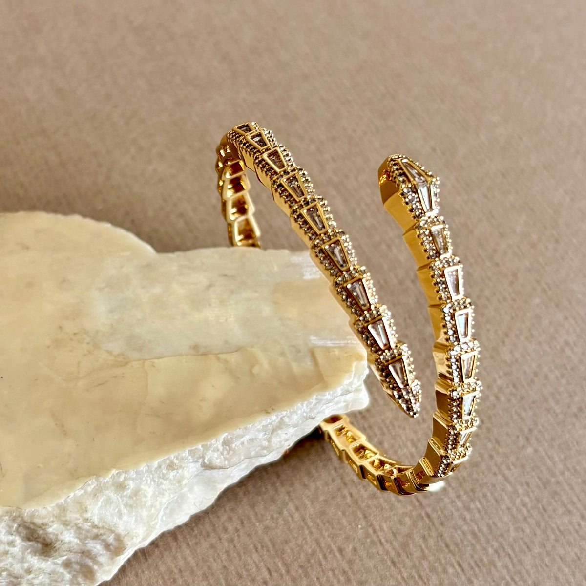 Cobra 02 | Gold Plated Bangle