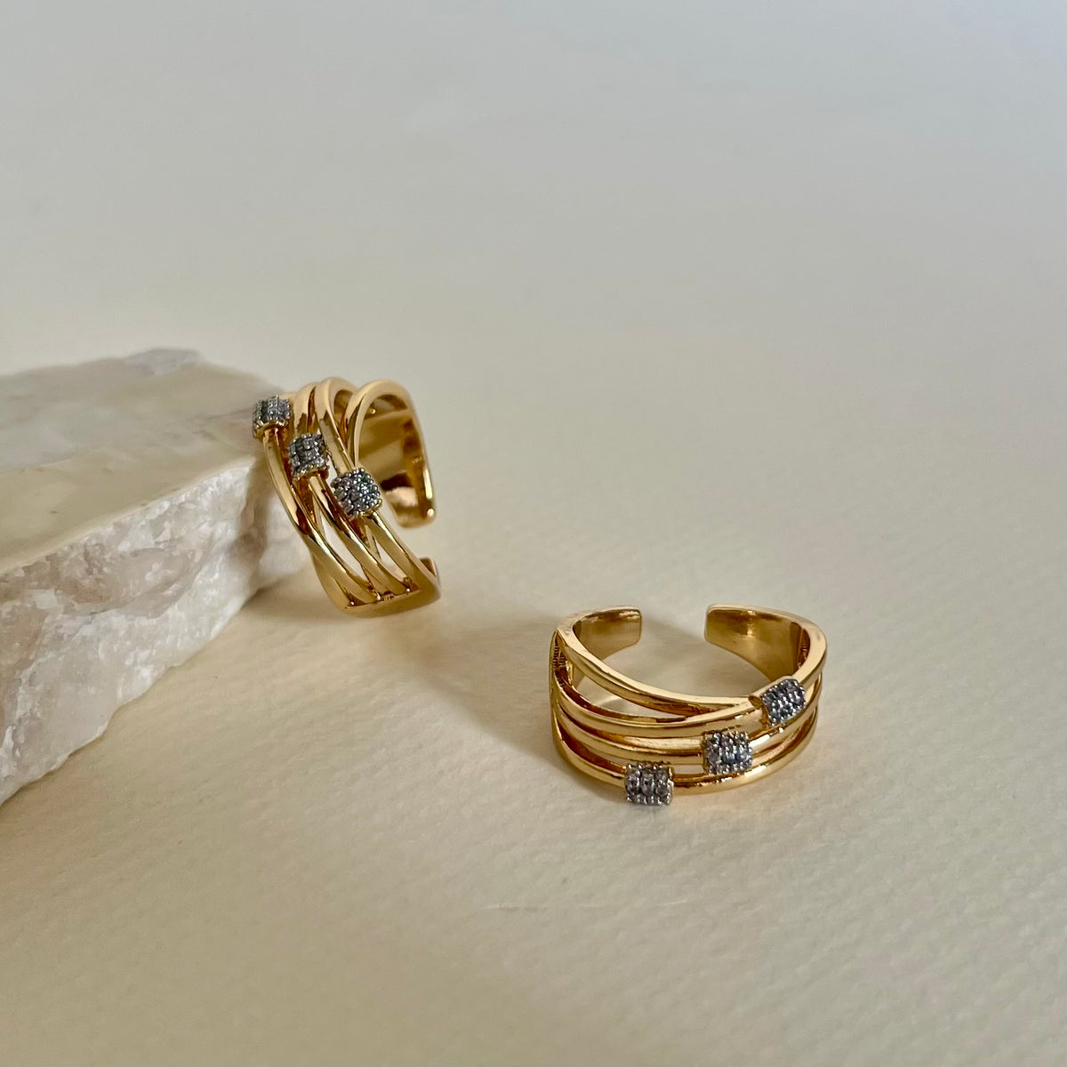 The Meg 02 | Gold Plated Ring