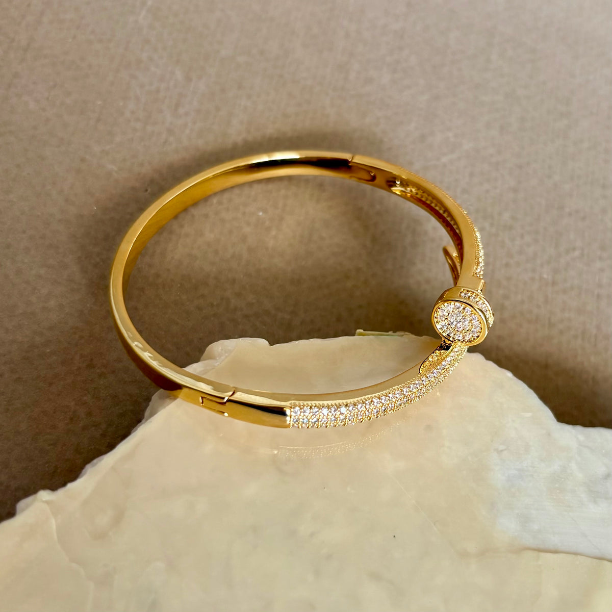 Karsel | Gold Plated Bangle