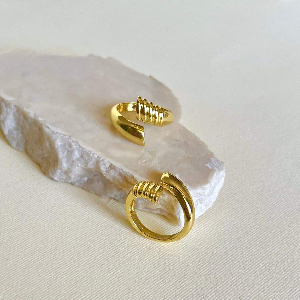 Hook | Gold Plated Ring