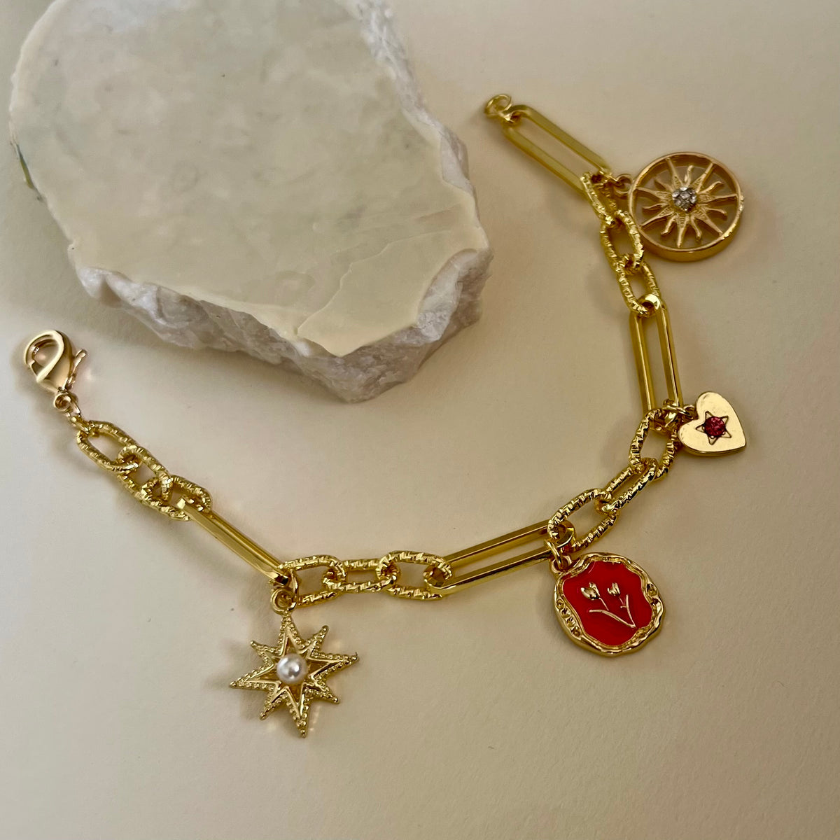 Celestial shore | Gold Plated Bracelet