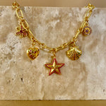 Coastal Muse | Gold Plated Charm Necklace