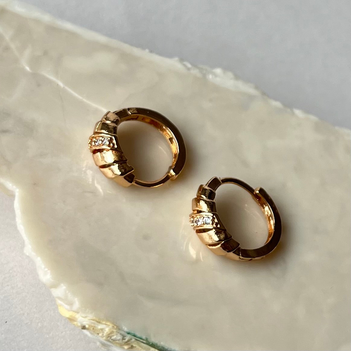 Huggies | Gold Plated Earrings