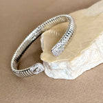 Orfin | White Gold Plated Bangle