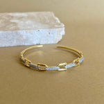 Carnelian | Gold Plated Bangle