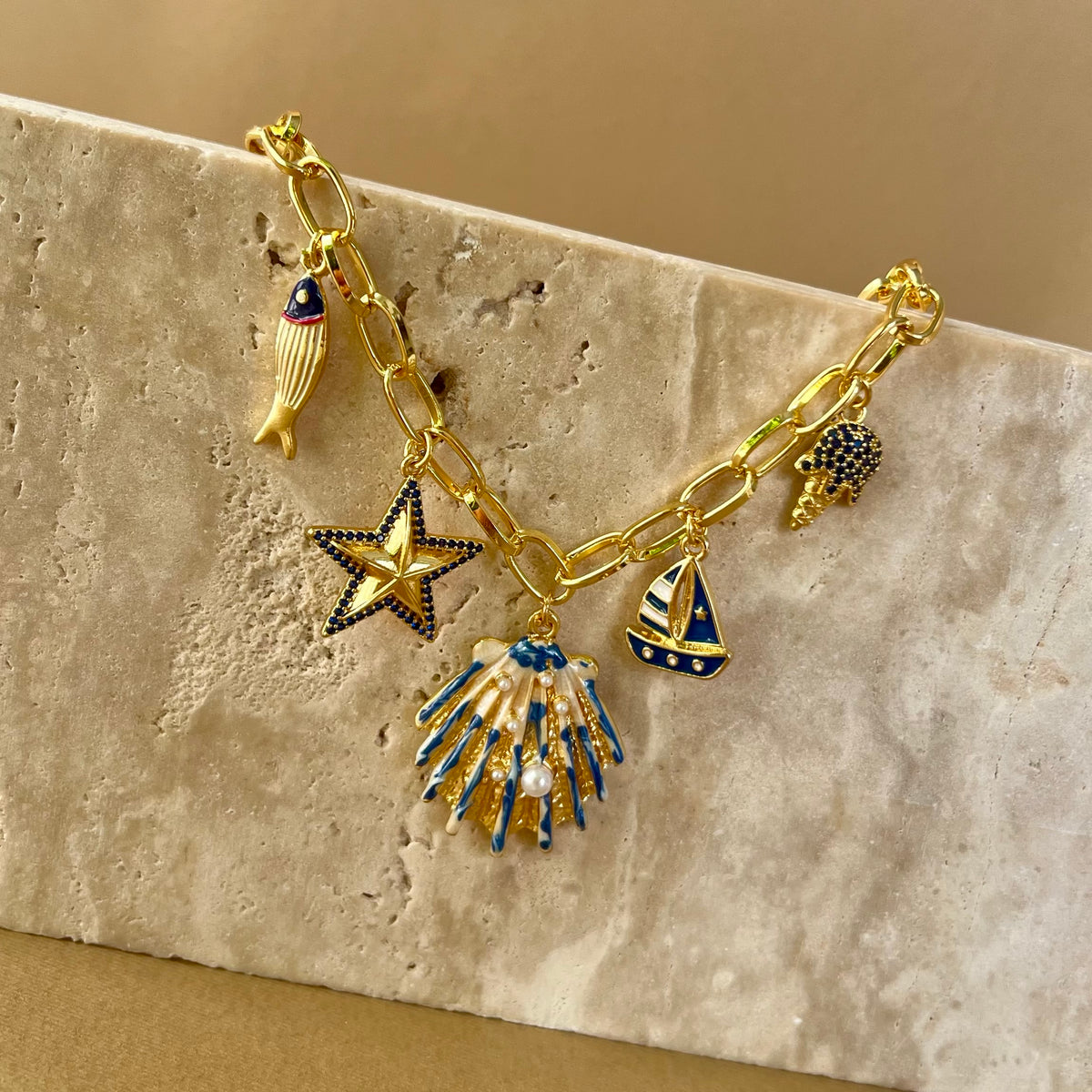 Pearl Horizon | Gold Plated Necklace