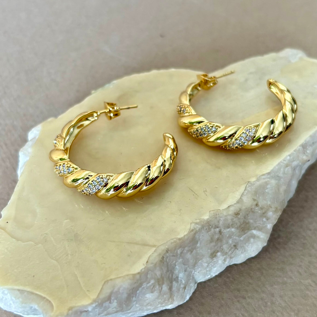 Reona | Gold Plated Earrings