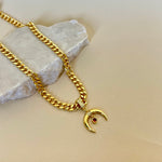 Lunar Red | Gold Plated Necklace