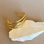 Corvina | Gold Plated Bangle