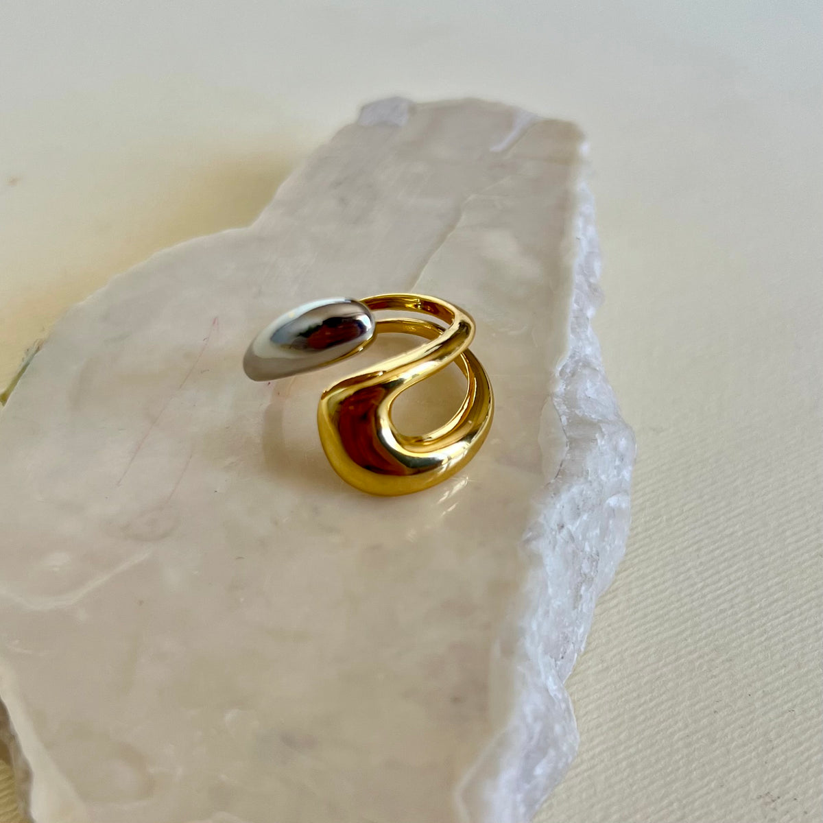 Doppio 02 | Gold Plated Ring