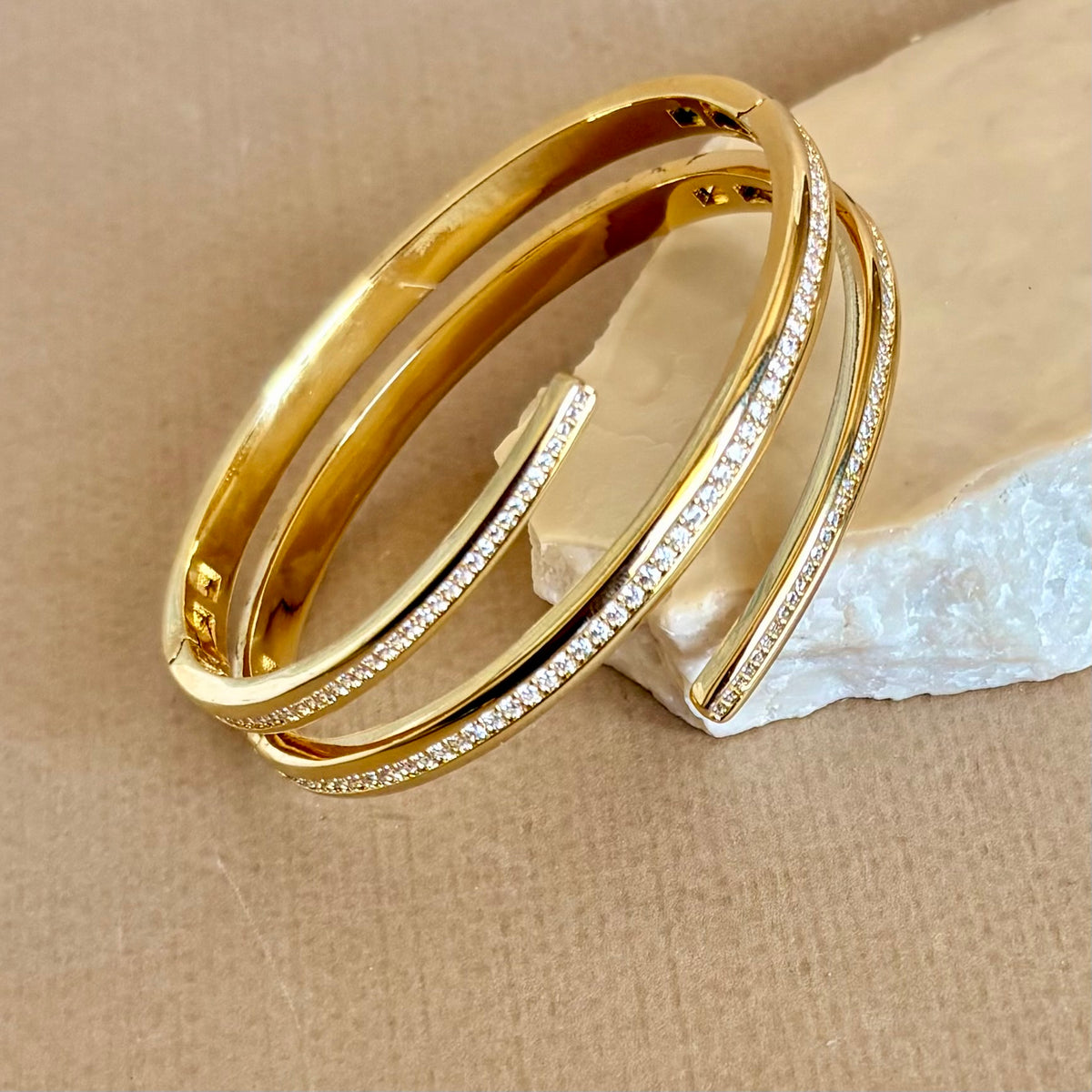 Belvique | Gold Plated Bangle