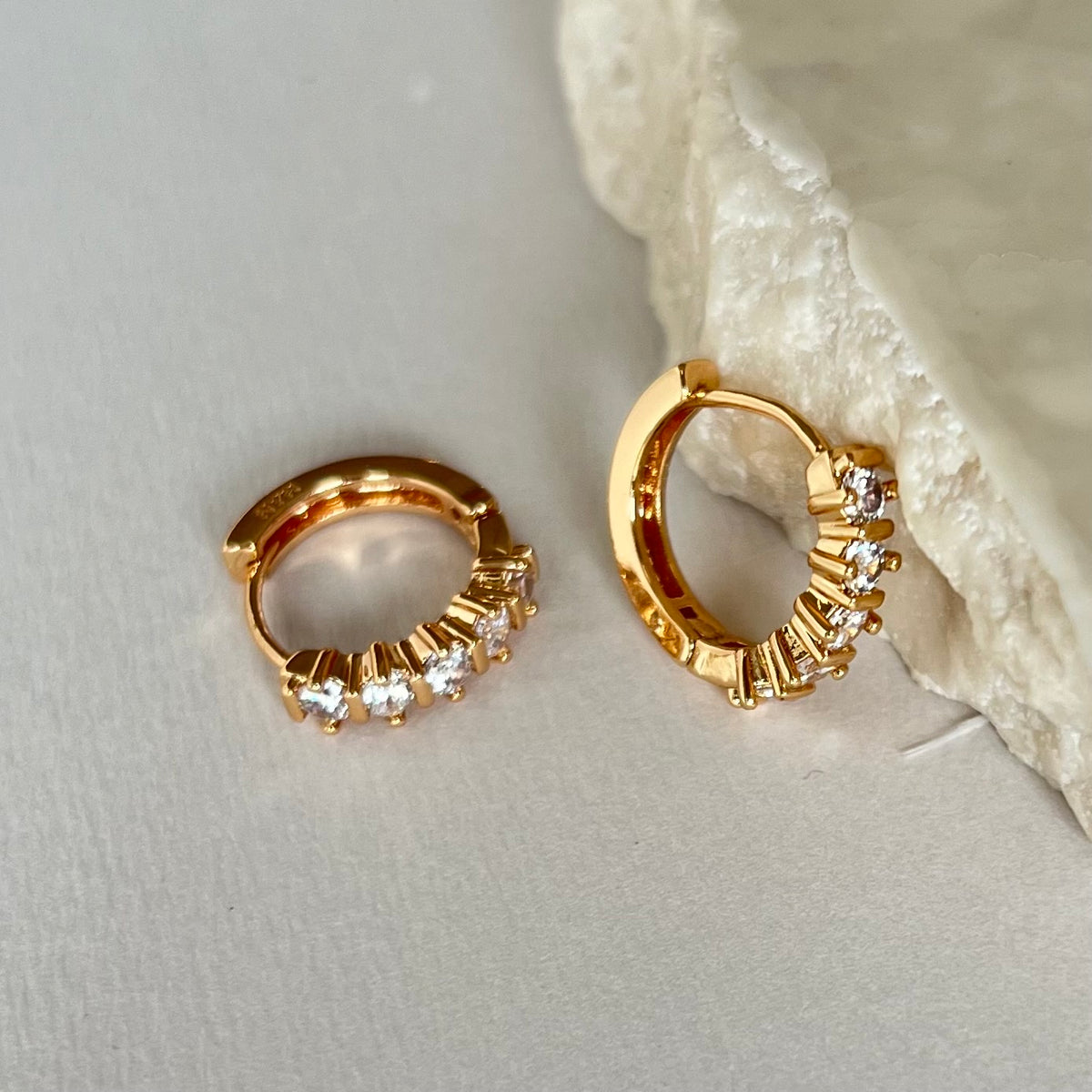 Huggies 04 | Gold Plated Earrings