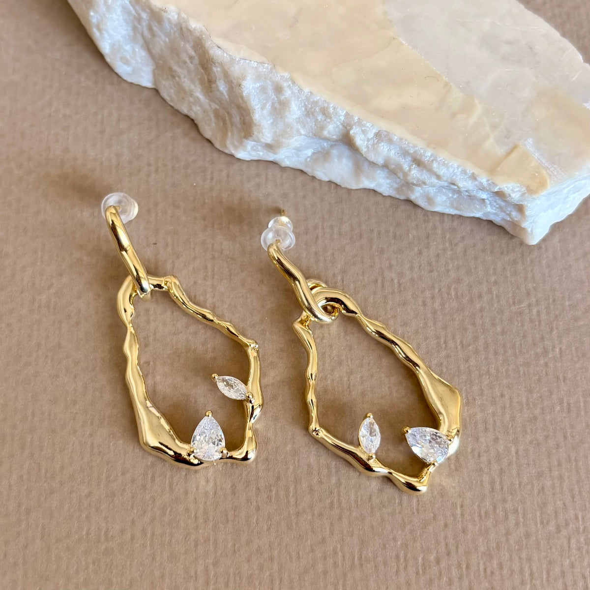 Leaf | Gold Plated Earrings