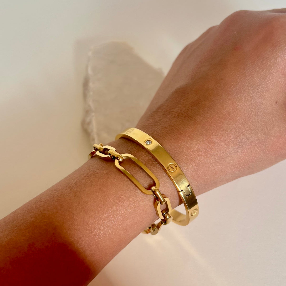 Genesis 02 | Gold Plated Bracelet