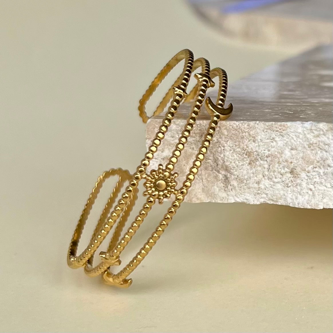 Finch | Gold Plated Bangle