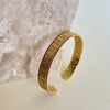 Agate | Gold Plated Bangle