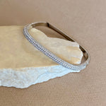 Novelis 02 | White Gold Plated Bangle