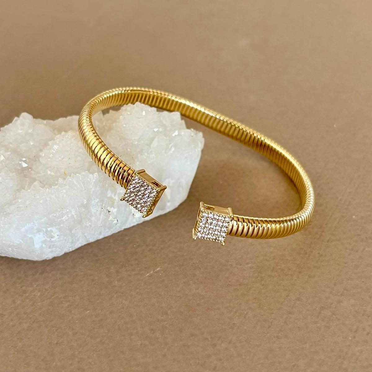 Orbit 02 | Gold Plated Bangle