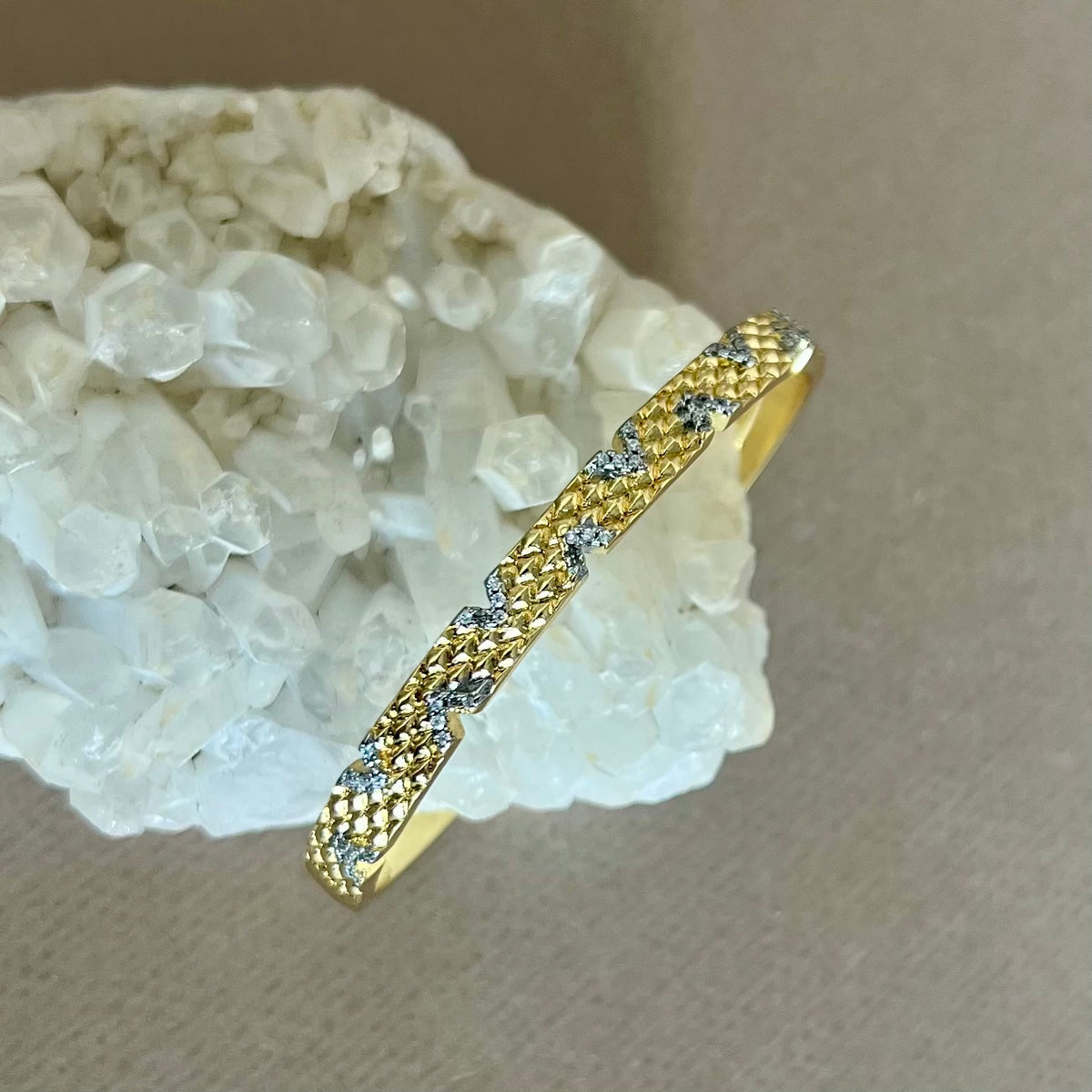 Trovina 02 | Gold Plated Bangle is