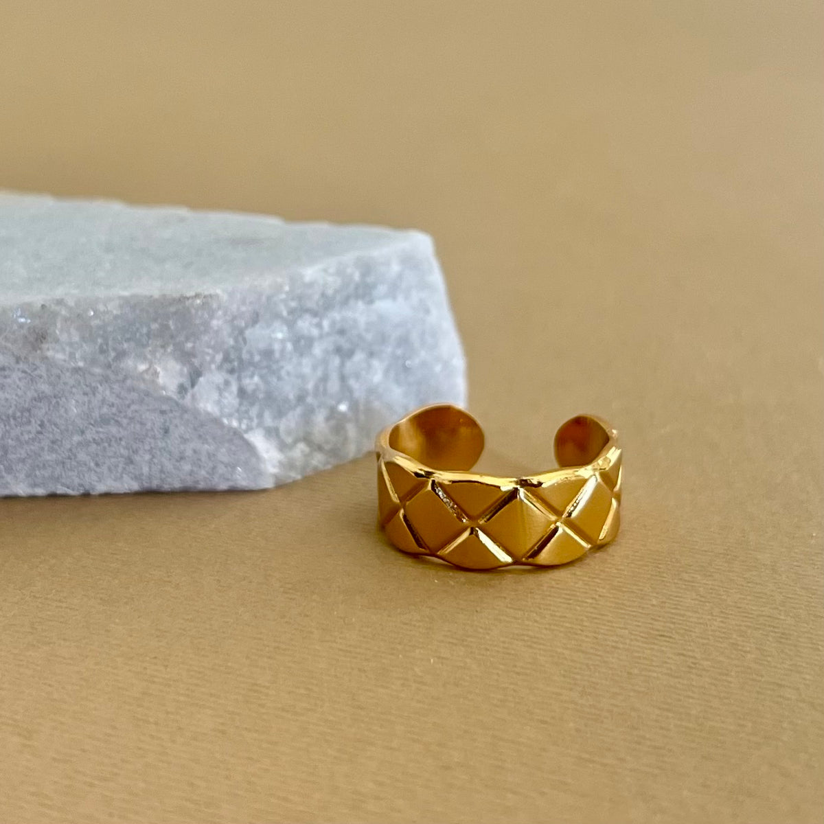 X | Gold Plated Ring