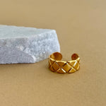 X | Gold Plated Ring