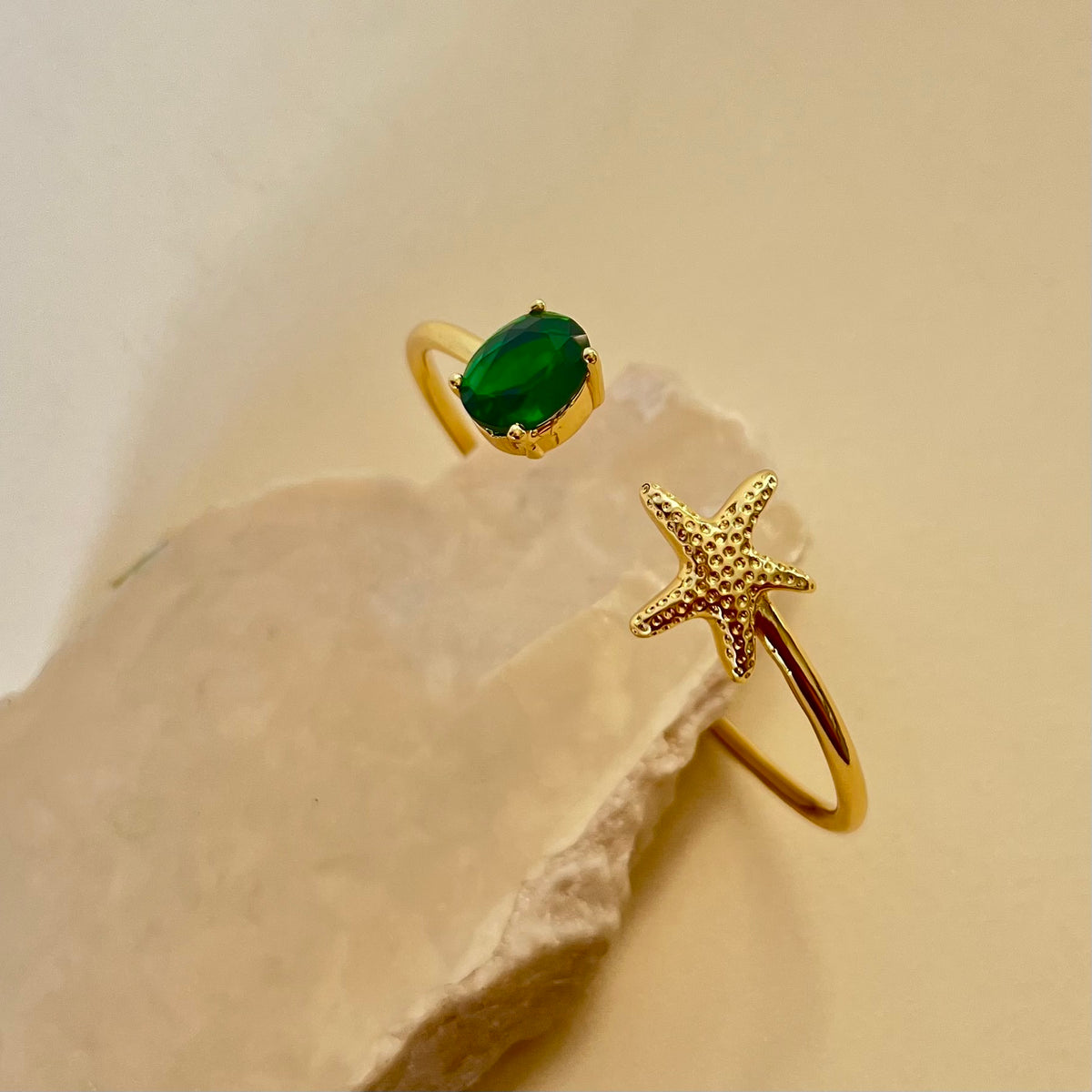 Aquariel | Gold Plated Bangle