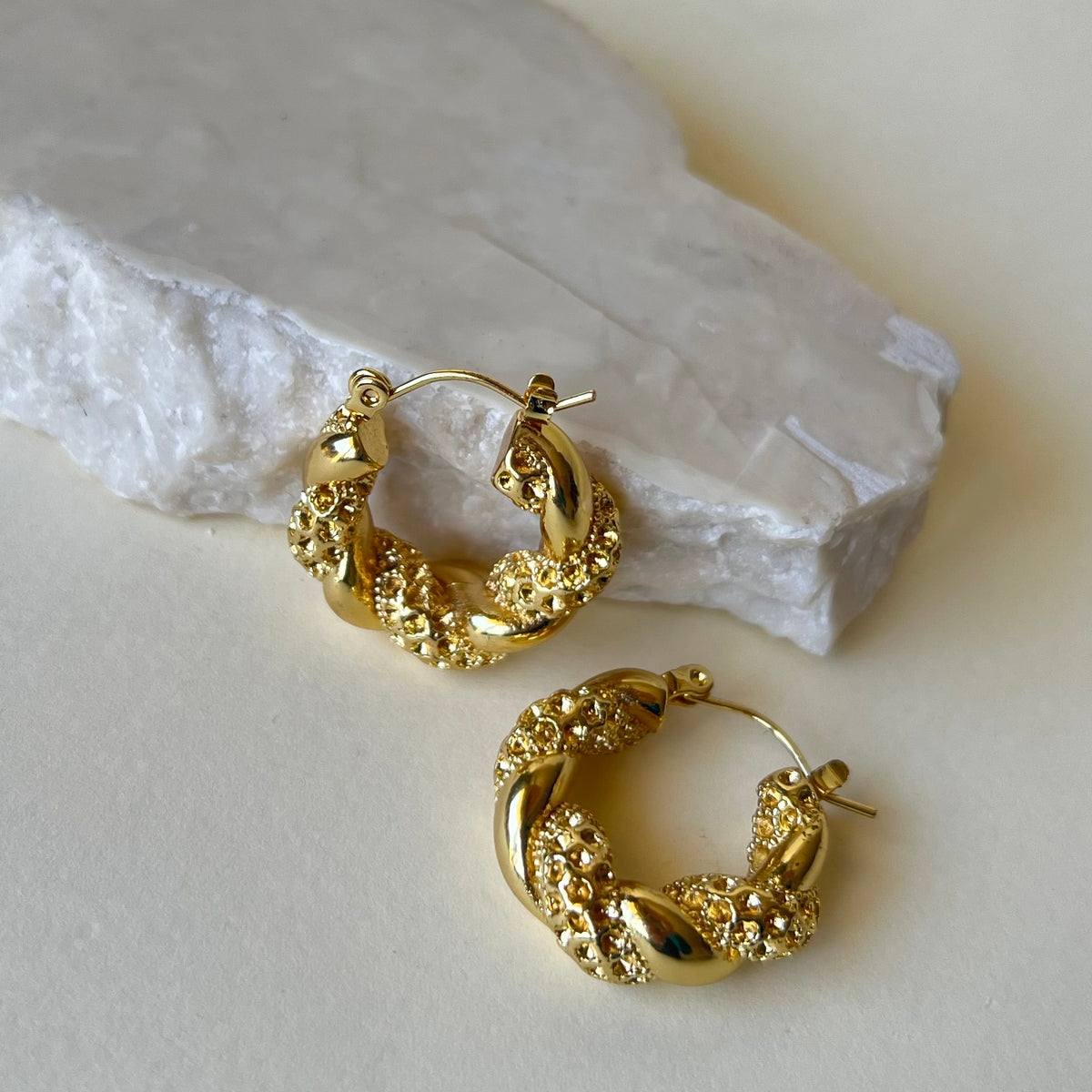 Pave | Gold Plated Earrings
